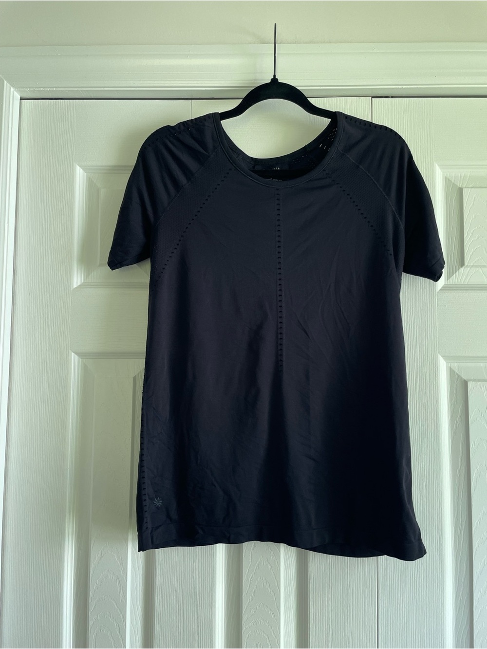 Athleta Black Short Sleeve Active Tee